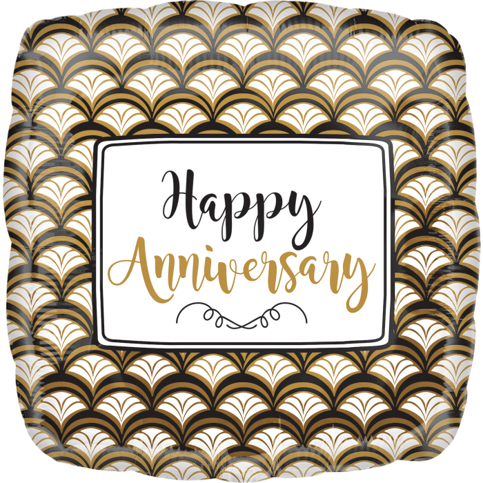 18" Anniversary Celebration Gold
