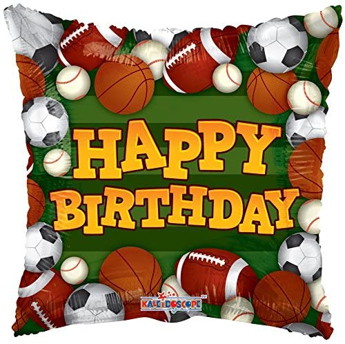 18" BIRTHDAY SPORTS GREEN BALLOON