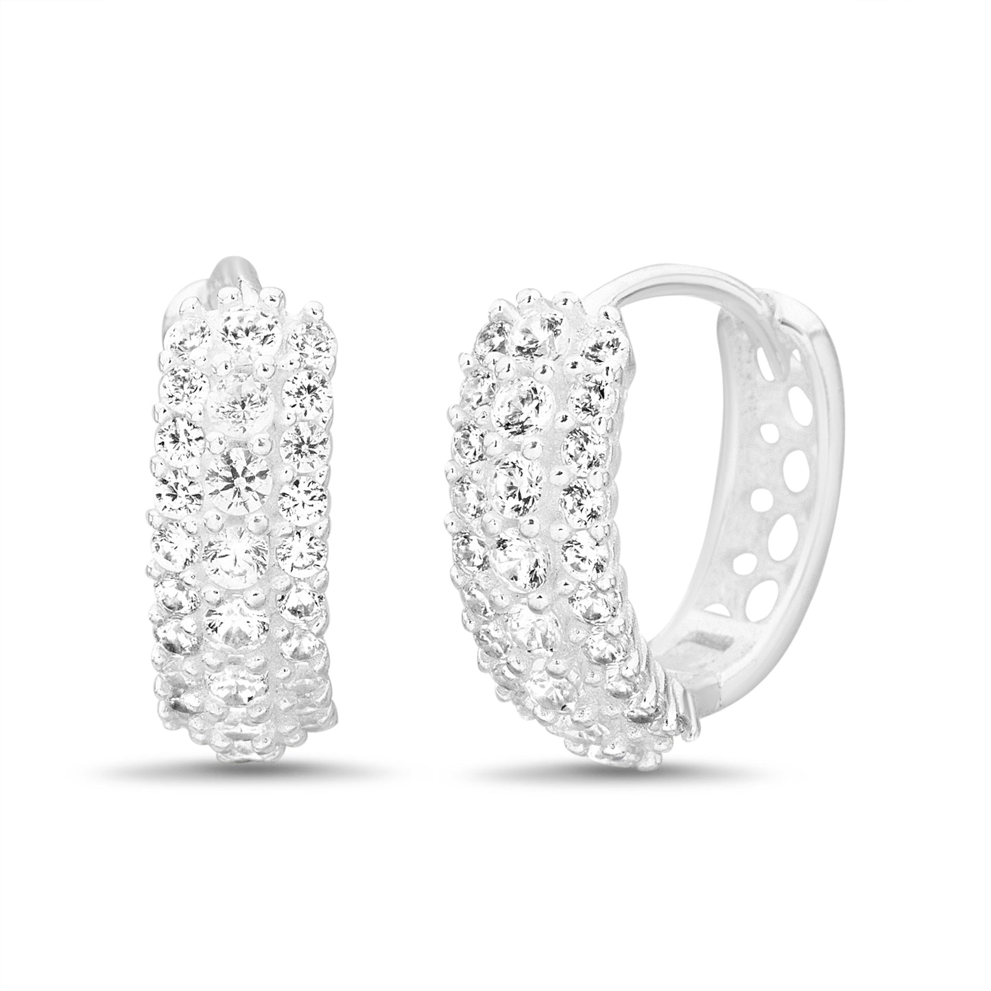 Argolla plata con baño oro 14K