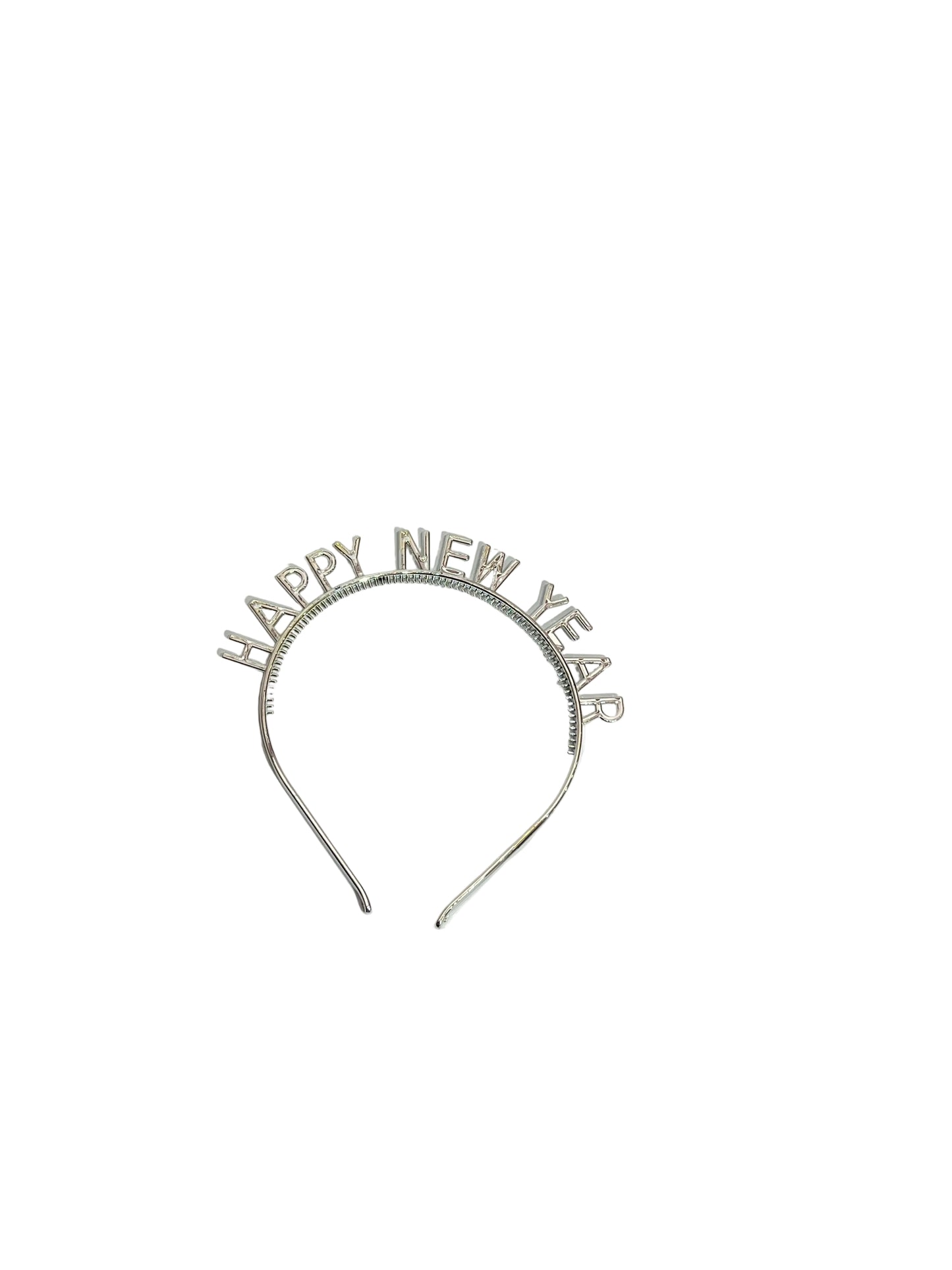 Cintillo Happy New Year plateado