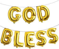 Letrero inflable 16" God Bless