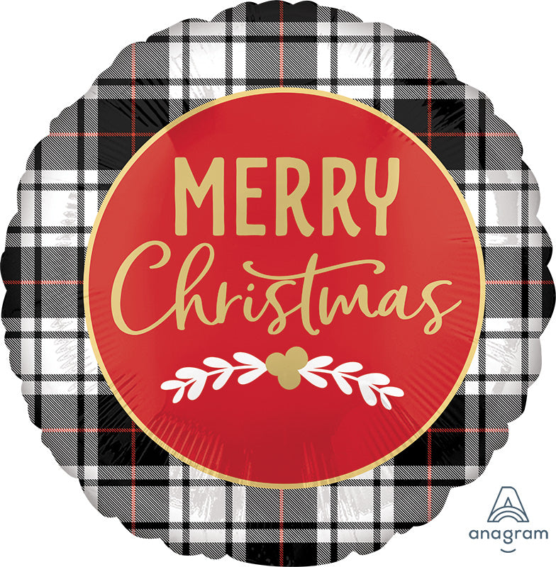 18" Christmas Plaid