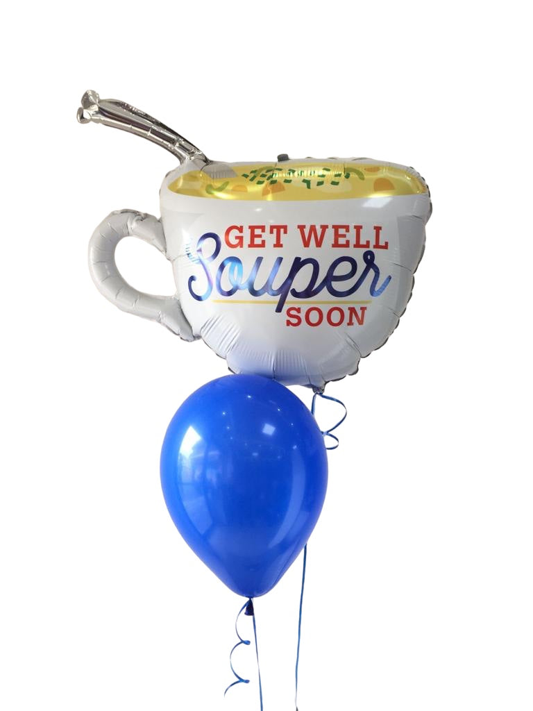 Arreglo de globos Get Well Soup