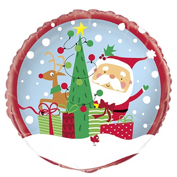 18" Santa y arbol de navidad