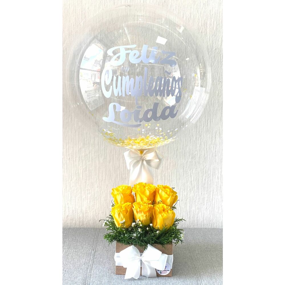 Arreglo de Flores amarillas 001