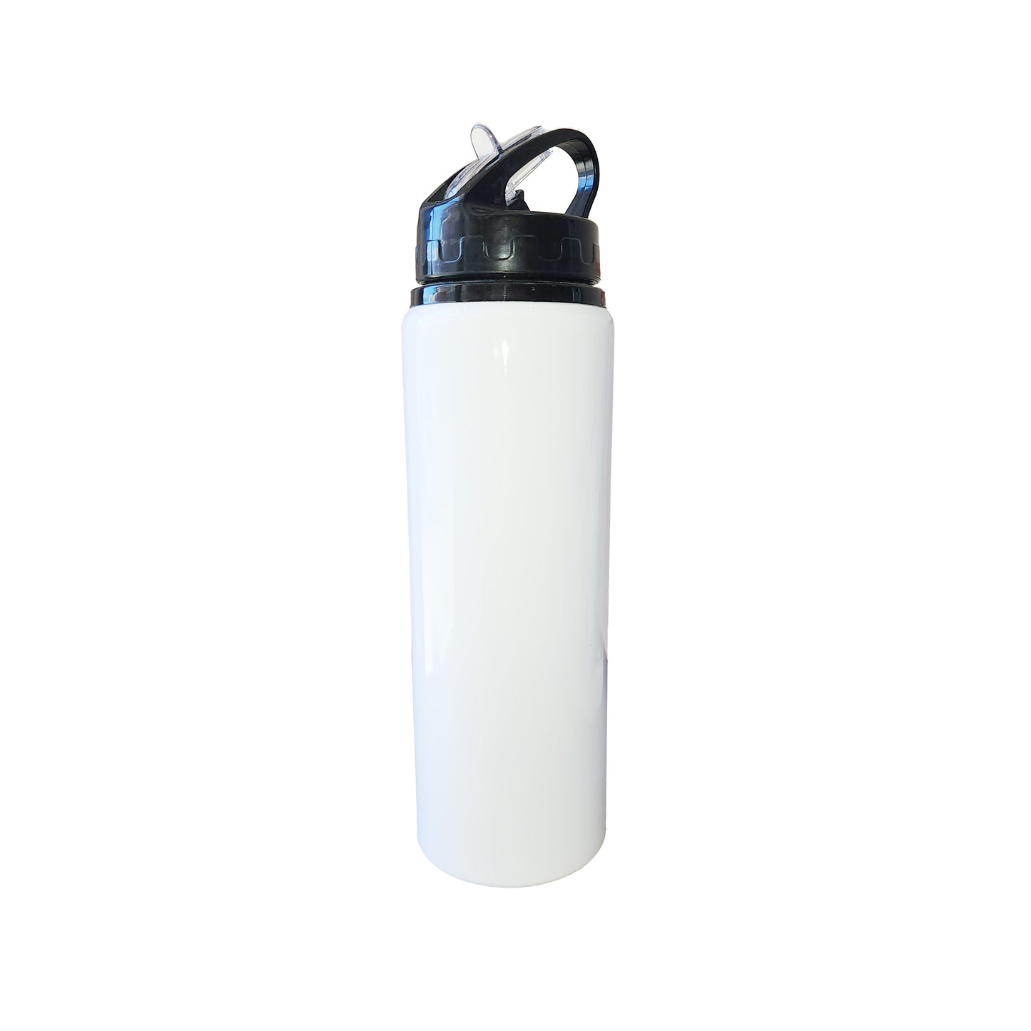 BOTELLA BLANCA 750 ML TAPA NEGRA SUBLIMACIÓN