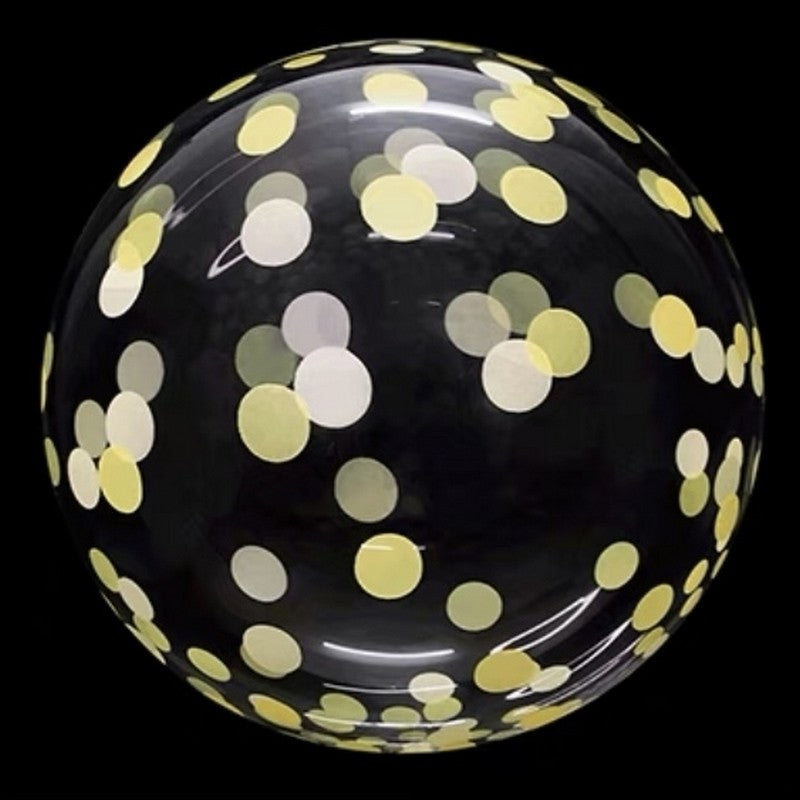 BURBUJA GOLD CONFETTI (18")
