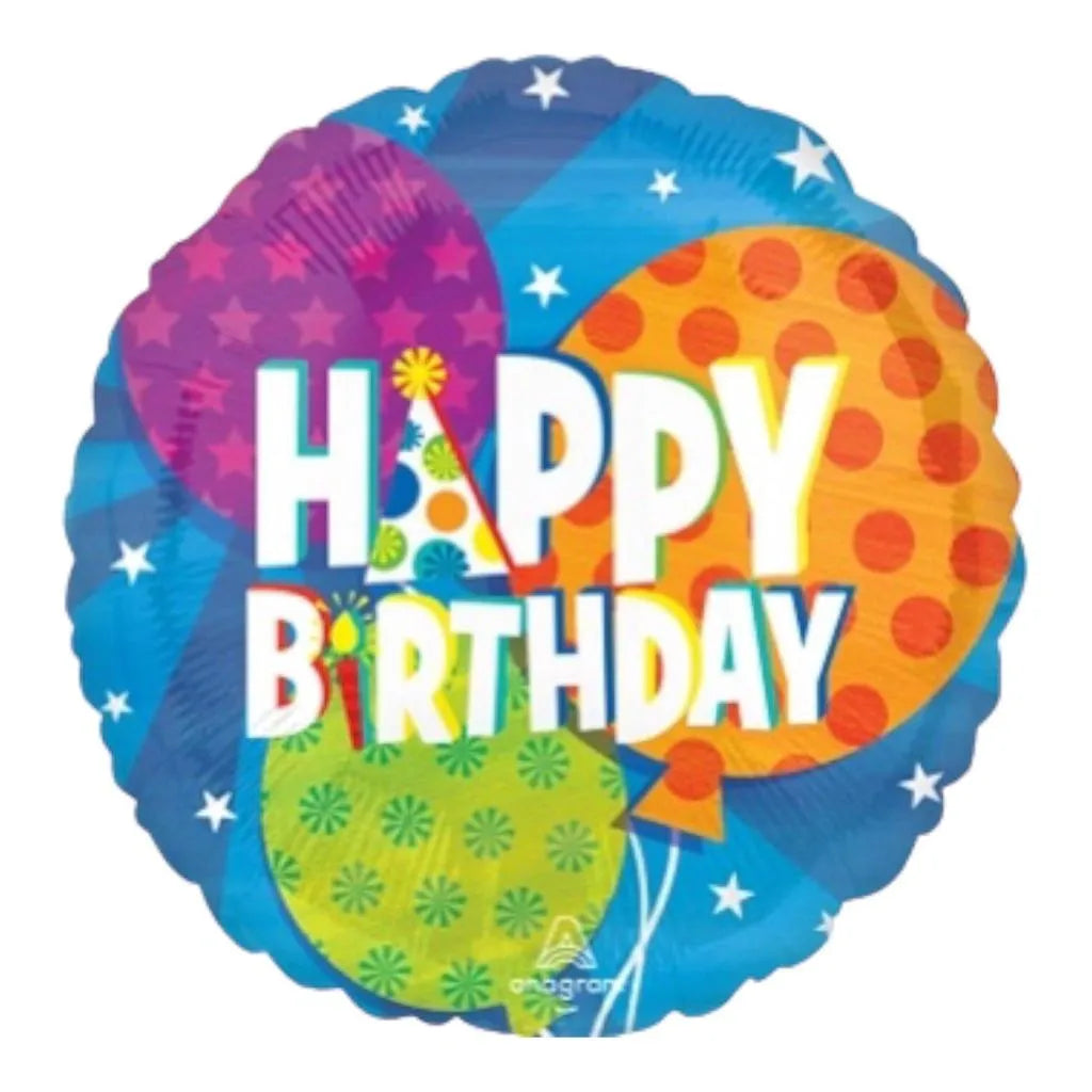 MET HAPPY BIRTHDAY GLOBOS (18")