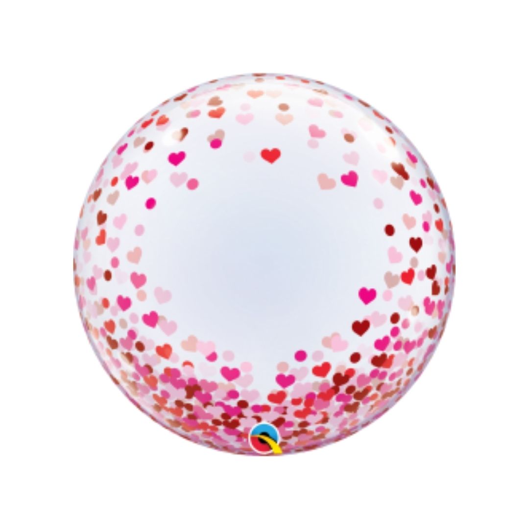 22" Confetti Hearts Deco
