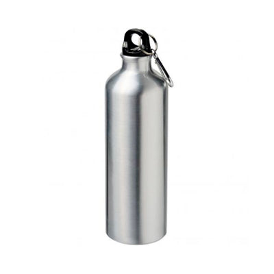 BOTELLA ALUMINIO DEPORTIVA PLATEADA 750ML