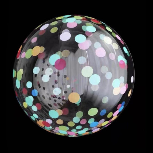 BURBUJA PUNTOS MULTICOLOR (18")