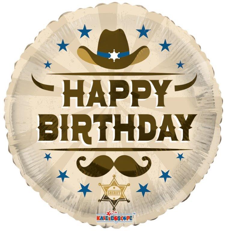 HAPPY BIRTHDAY COWBOY (18")