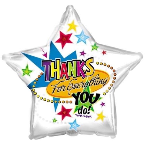THANKS FOR EVERYTHING STAR 17"
