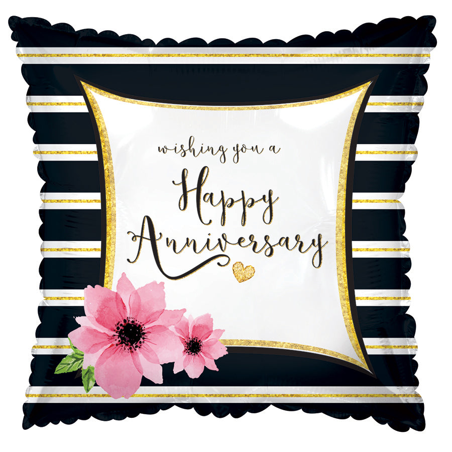 18" Happy Anniversary Flores