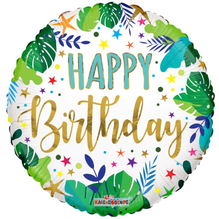 18" Birthday Stars & Floral
