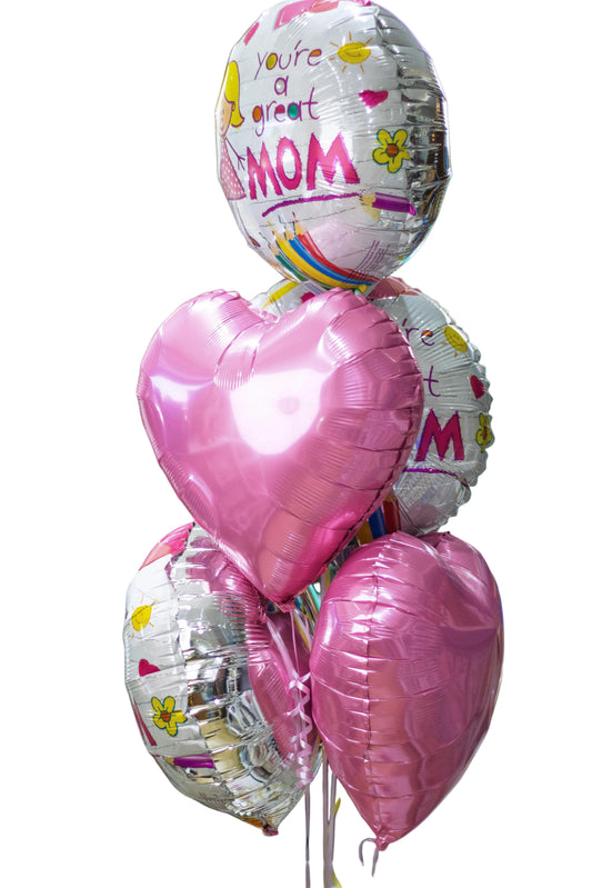 Bouquet 5 globos mamá