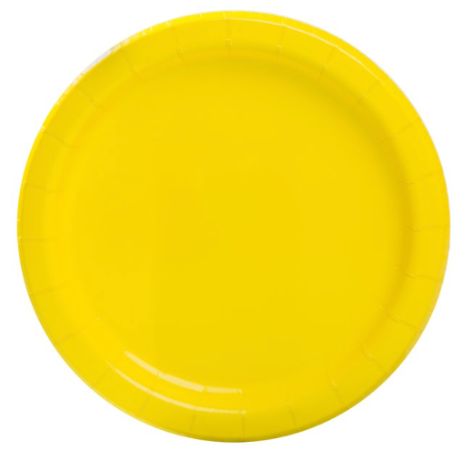 24 Platos amarillos