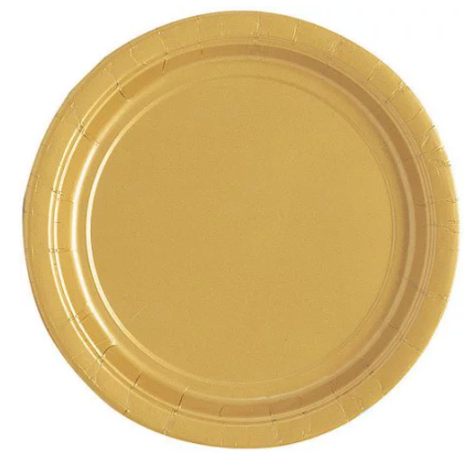 24 Platos dorado