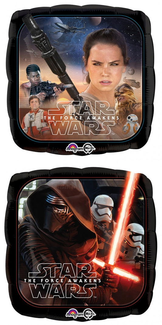 Metalico 18¨ Cuadrado Star Wars