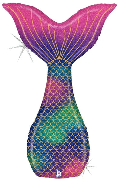 GLITTER MERMAID TAIL 46"