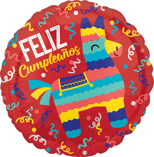 MET "FELIZ CUMPLEAÑOS" PIÑATA (18")