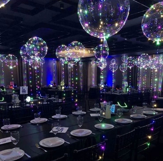Burbuja con luces de colores