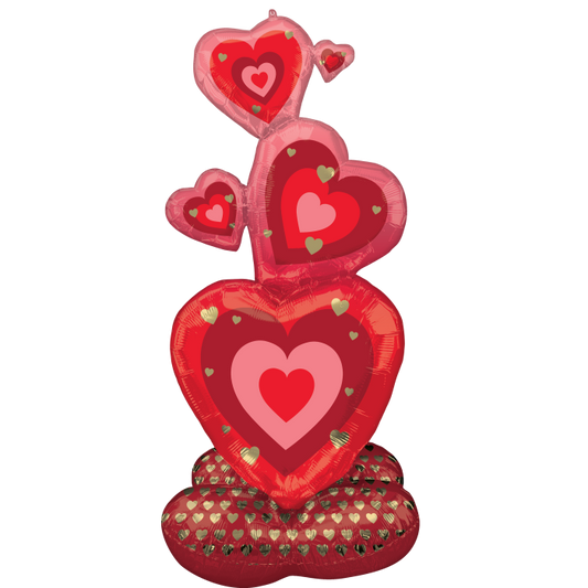 Airloonz Stacked Hearts