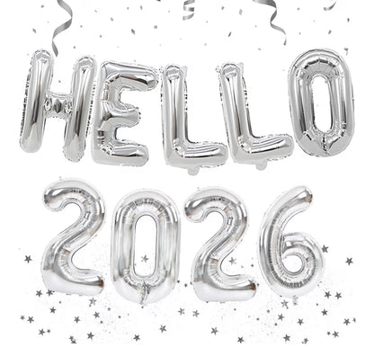 Hello 2026 plateado