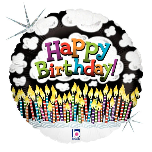 HAPPY BIRTHDAY CANDLES (18")