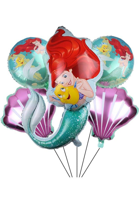Set De Globos Sirenita Ariel