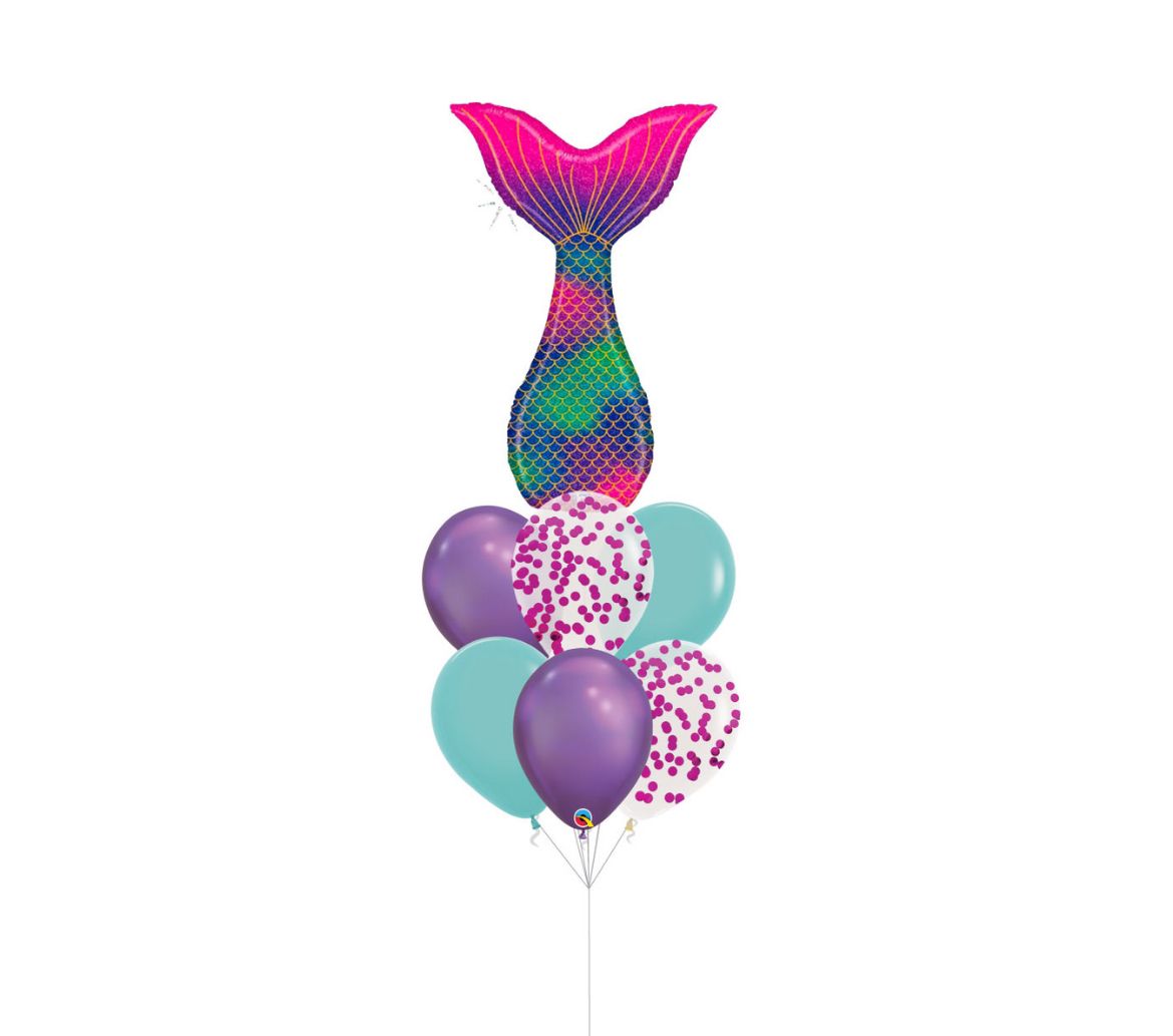 Arreglo de Globos Cola de  Sirena