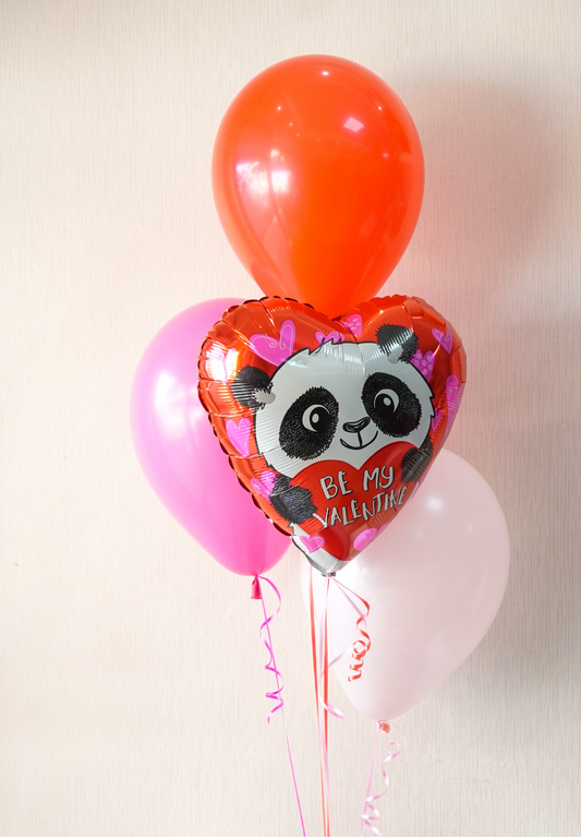Arreglo de globos Oso panda