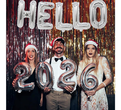 Hello 2026 plateado