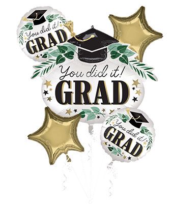 GRAD SATIN & IVY BOUQUET