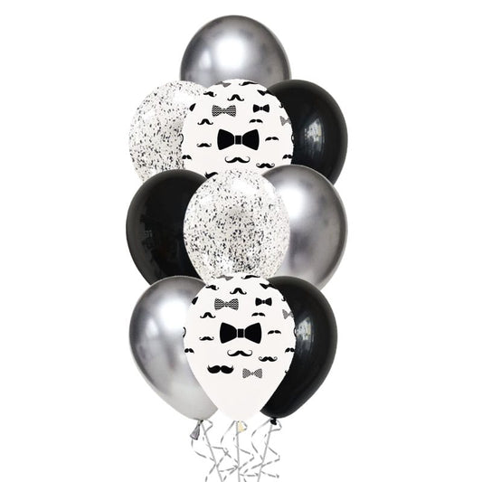 Arreglo de Globos Corbatín y Bigote