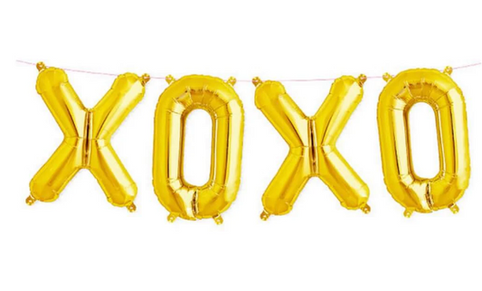 Letrero 16” XOXO dorado