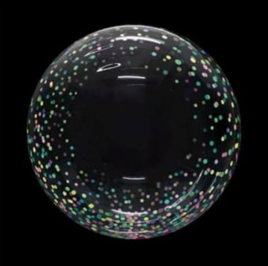 BURBUJA PUNTOS MULTICOLORES (20")