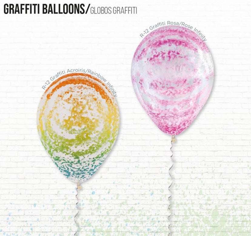 Latex 12" printed Graffiti