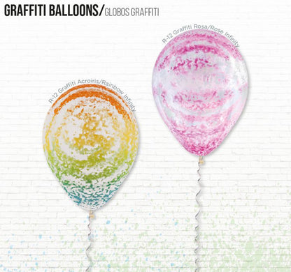 Latex 12" printed Graffiti