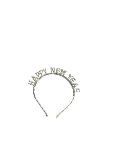 Cintillo Happy New Year plateado