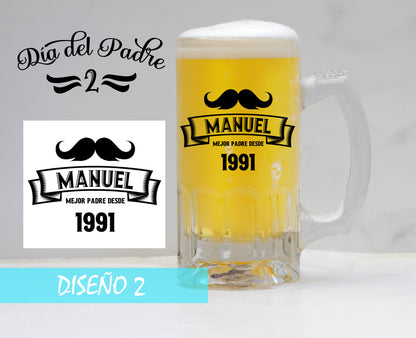 Jarra de Cerveza frozen Happy Fathers Day