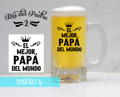 Jarra de Cerveza frozen Happy Fathers Day