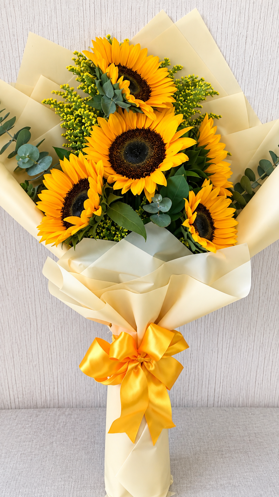 Arreglo de 5 girasoles
