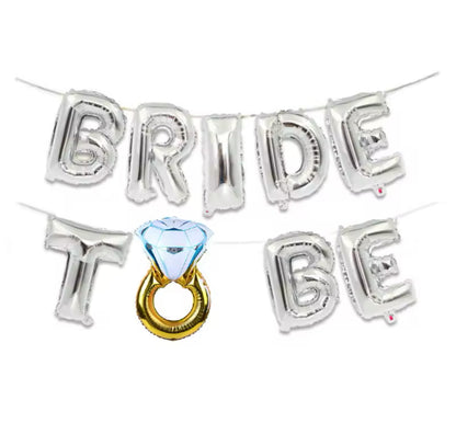 Letrero Bride To Be plateado 16"