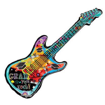 39" Grad You Rock! Jumbo Rock n' Roll Guitar Foil Balloon
