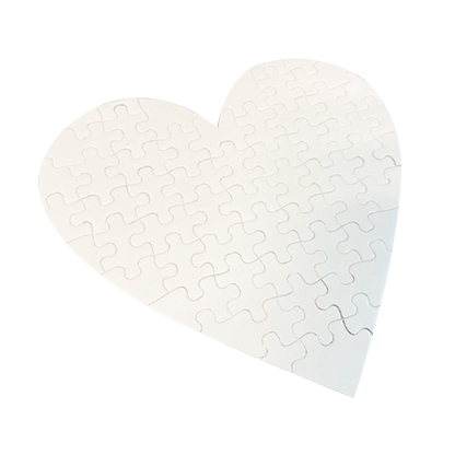 Rompecabezas en forma de corazón sublimación
