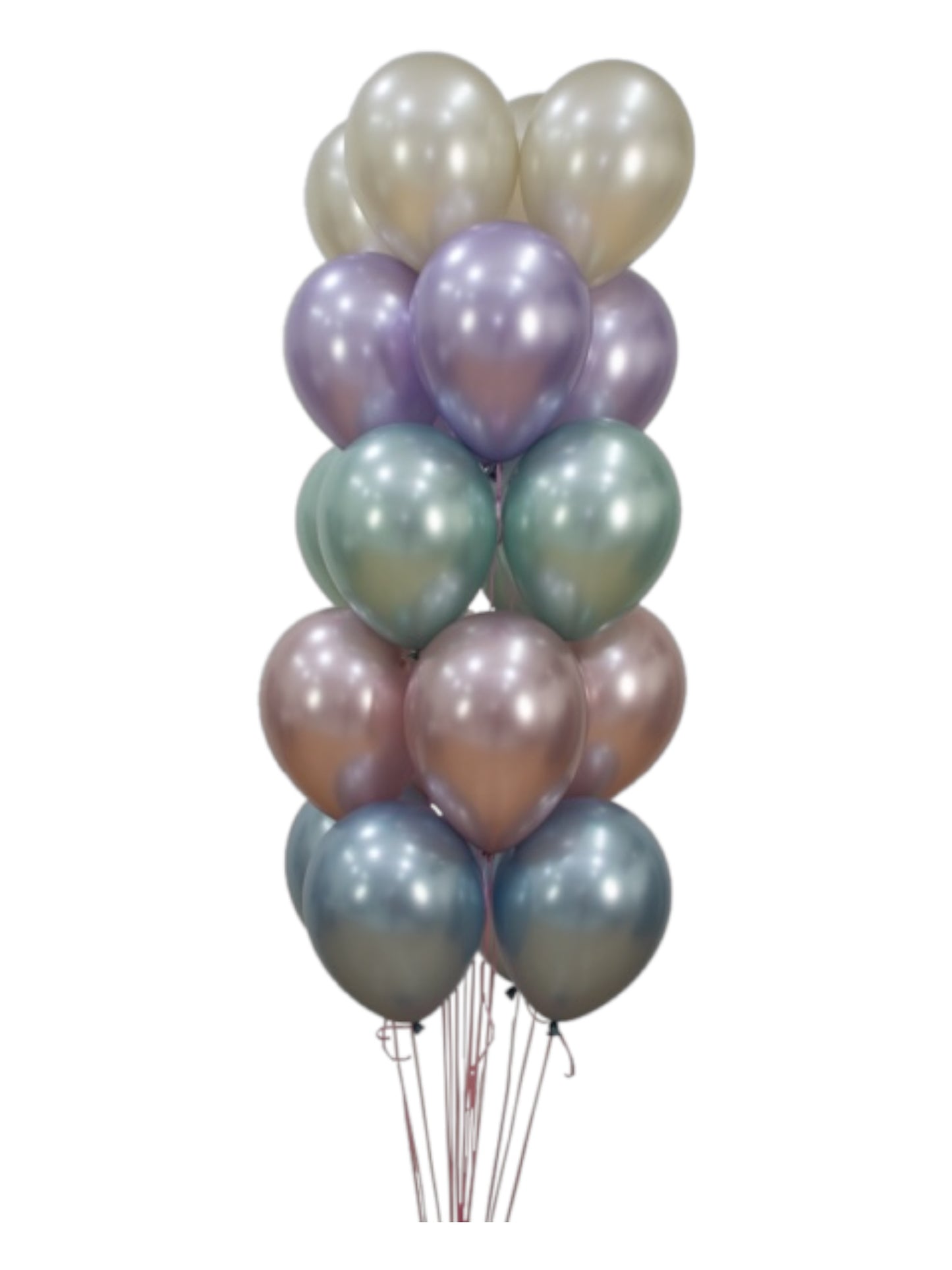 Arreglo de 15 globos látex  12” Silk