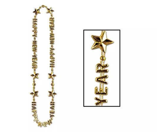 Collar New Year dorado