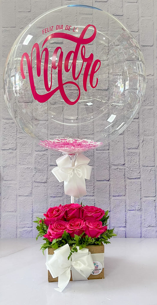 Arreglo de rosas rosadas