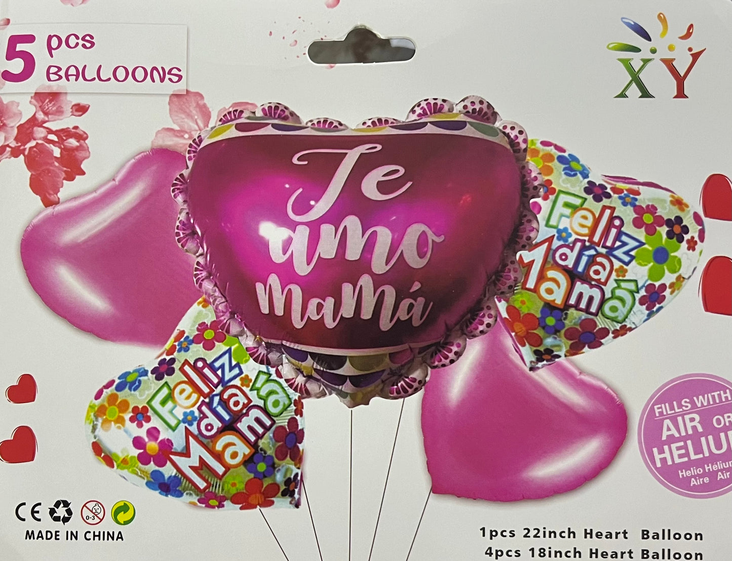 Set de Globos Te Amo Mama